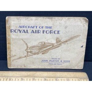 1938 Aircraft Royal Air Force, John Player & Sons Full Set of 50 Tobacco Cards